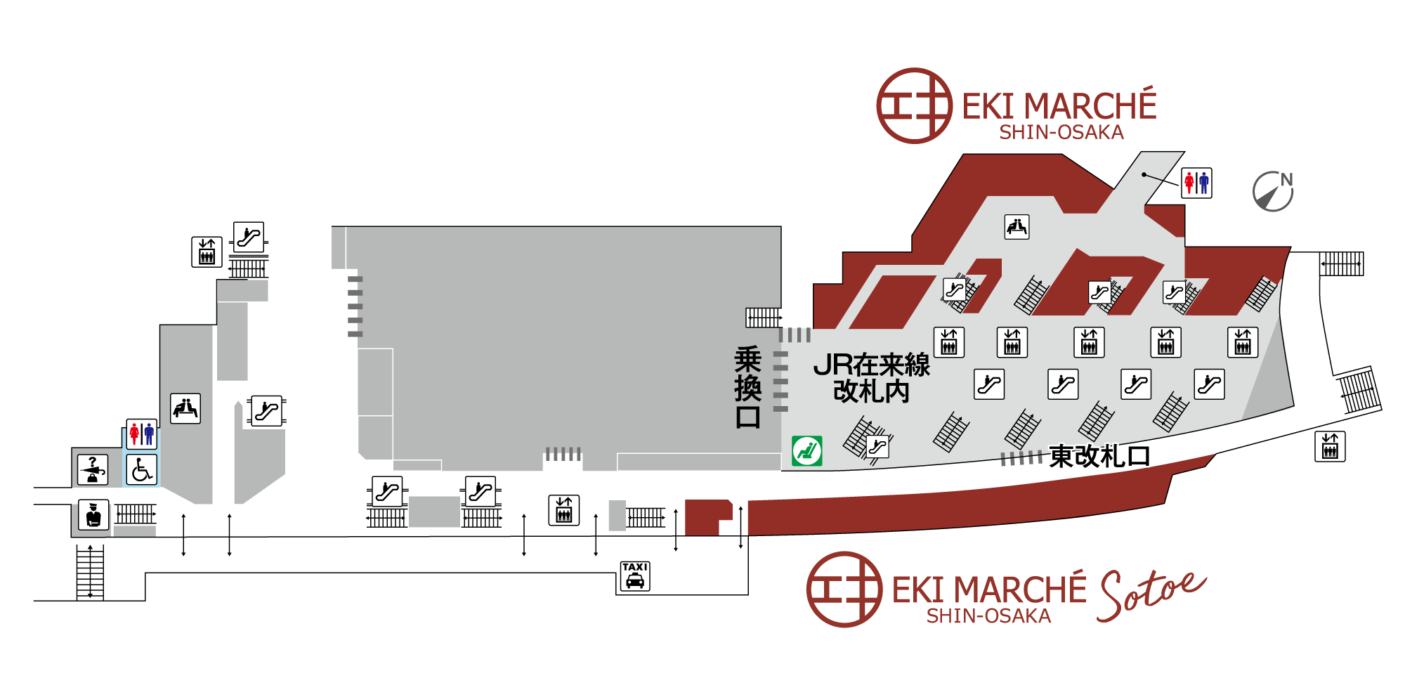 eki marche新大阪地图